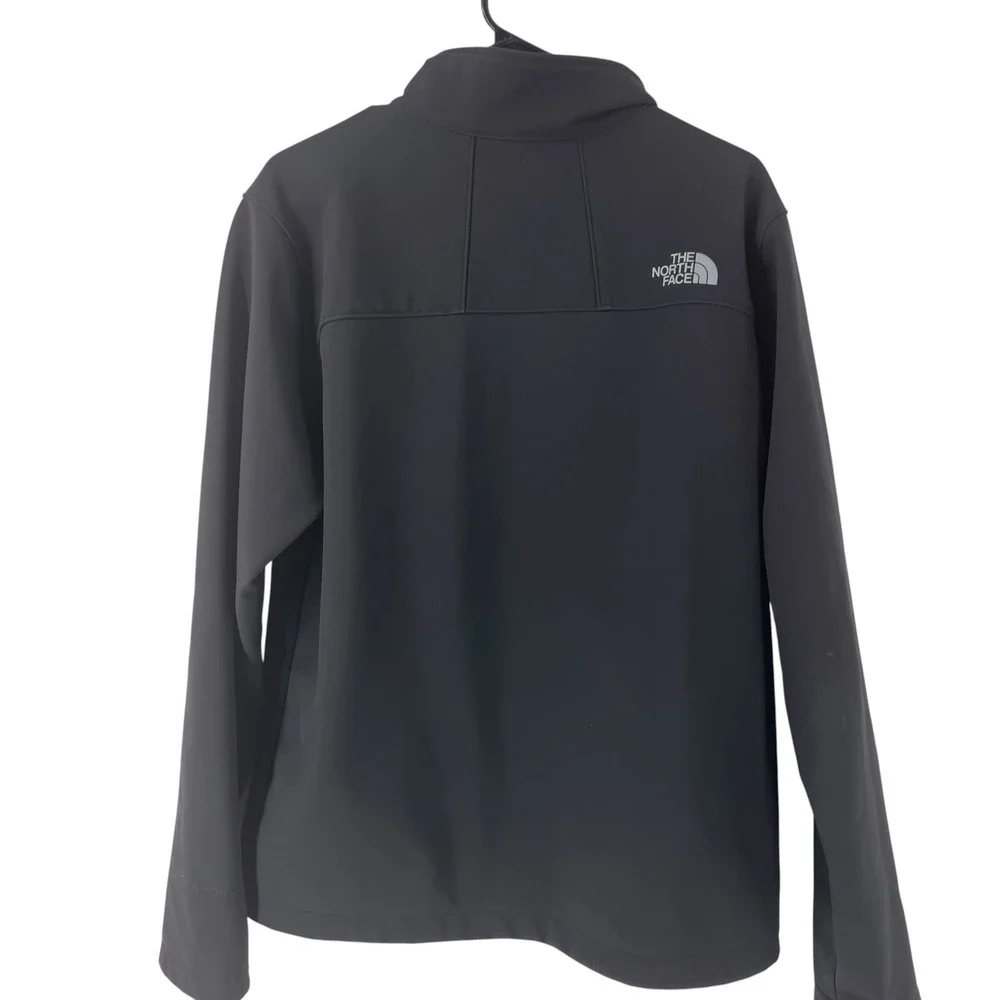 The North Face Apex Bionic Mens Black Softshell Windproof Fleece Jacket Size M